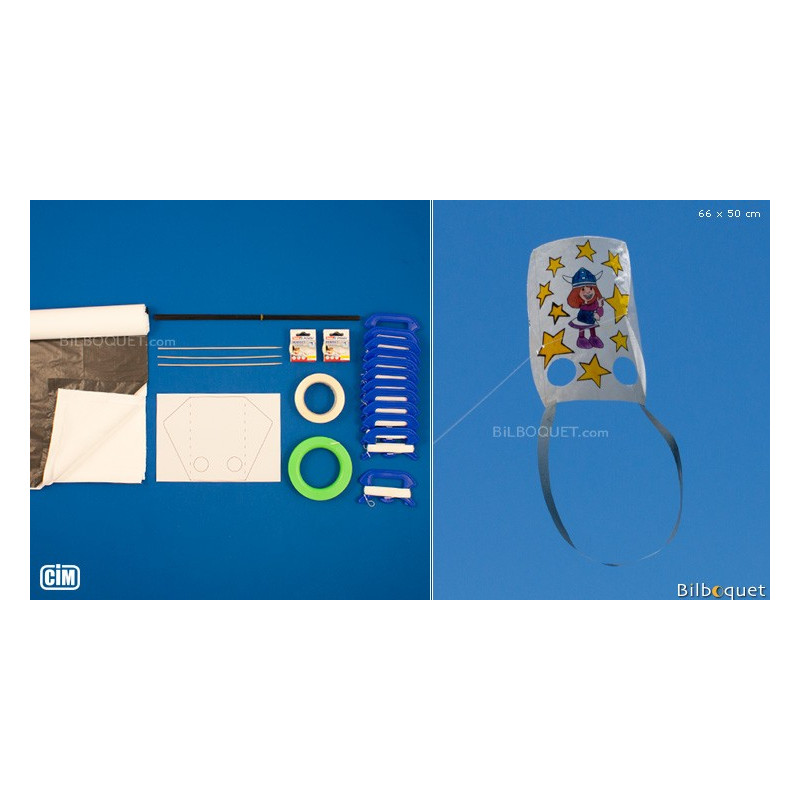 Kit de fabrication pour 12 Cerfsvolants Luges