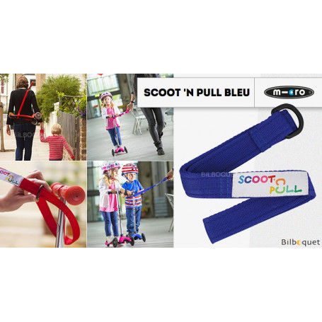 Scoot'N Pull - Bleu - Accessoire pour trottinette Mini Micro