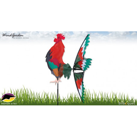 Coq 66cm - Éolienne décorative pour le jardin