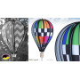Ballon à suspendre Checkered Rainbow 45cm
