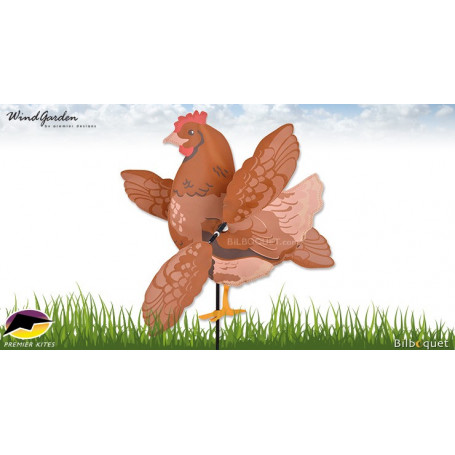 Éolienne de jardin WhirliGig Poule Rousse 50cm