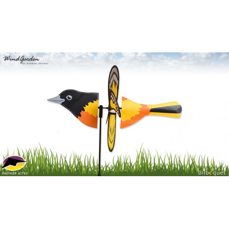 Oiseau Loriot 48cm - Petite éolienne décorative