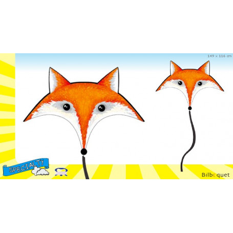 Grand cerf-volant monofil enfant - Renard