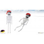 Squelette Pirate 640cm - Cerf-volant monofil par Daryl Yeh