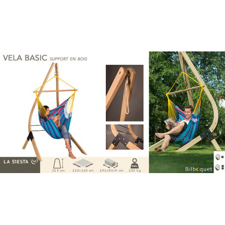 VELA Basic - Support en bois pour Chaise-Hamac
