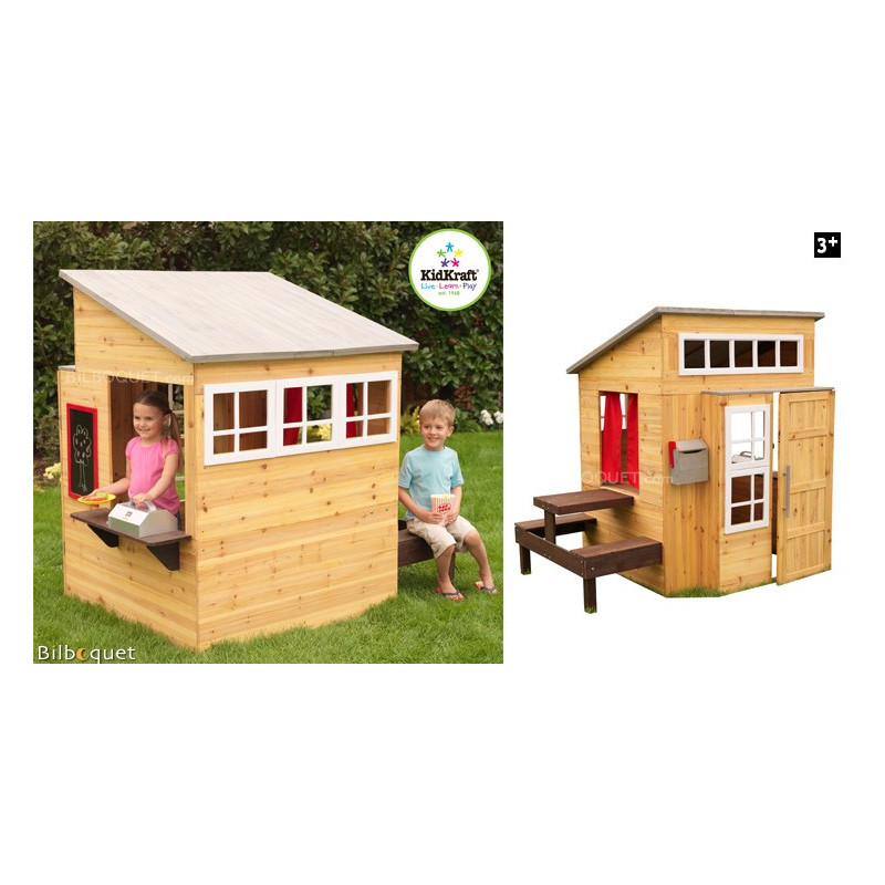 kidkraft modern outdoor playhouse