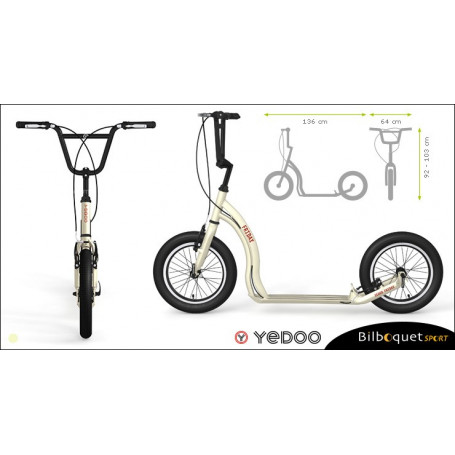 Trottinette Alu Friday - Cream - Yedoo ALLOY