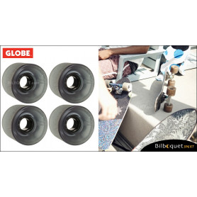 Globe BANTAM - Clear Black - Ø62mm/83a - Set de 4 roues pour longboard