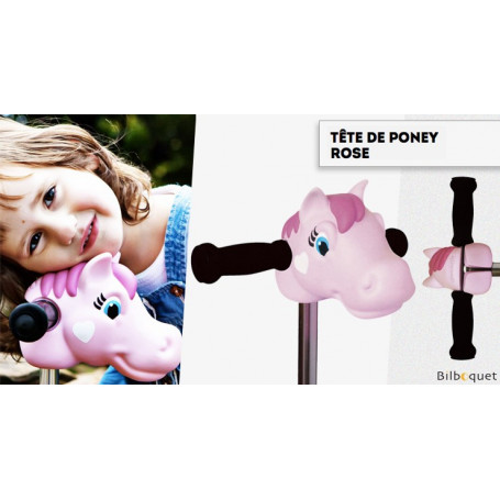 Tête de Poney rose - Accessoire pour trottinette Micro Mini/Maxi