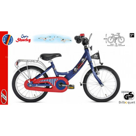 Vélo enfant Puky ZL 16 Alu (16 pouces) - Bleu Capt'n Sharky