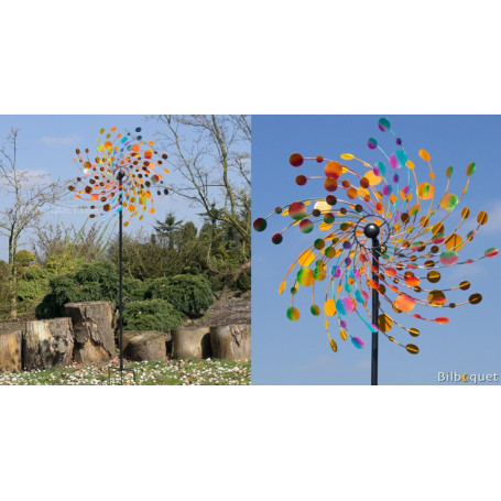 Kinetic Confetti 81cm - Eolienne décorative en métal