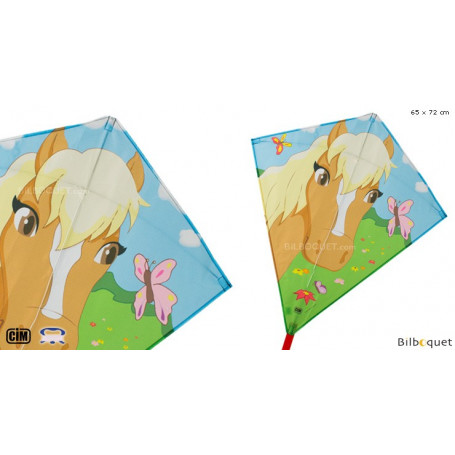 Eddy Poney 65x72cm - Cerf-volant monofil enfant