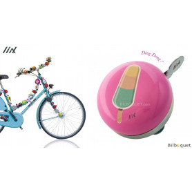 Sonnette de vélo rose bâtonnet glacé - Liix Mini Ding Dong Bell