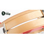 Wishbone Mini-Flip - Jouet en bois 3-en-1 - Rouge