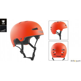 Casque TSG Evolution - Solid color - Satin Orange