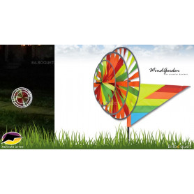 Éolienne de jardin triple Néon Réfléchissant