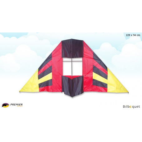 Delta box Flair rouge cerf-volant 229x94cm