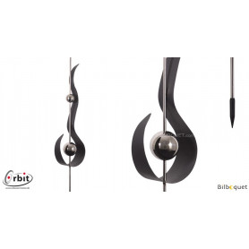 Décoration design pour jardin - Flamme anthracite