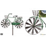 Éolienne métallique Vélo de ville