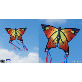 Monofil Papillon orange 58x40cm - Cerf-volant enfant