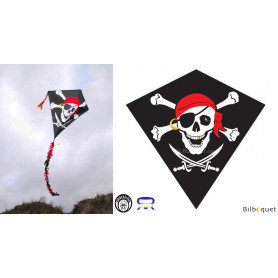 Eddy Pirate 75x75cm - Cerf-volant monofil enfant