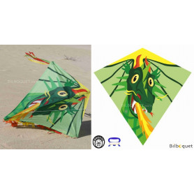 Eddy Dragon 75x75cm - Cerf-volant monofil enfant