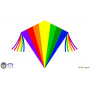 Eddy Rainbow 75x75cm - Cerf-volant monofil enfant