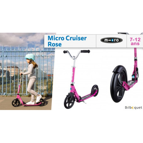 Micro Cruiser rose - Trottinette 7-12 ans