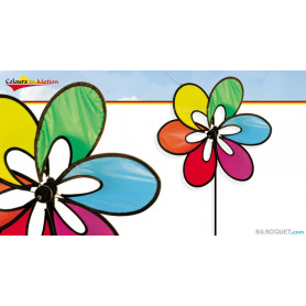 Eolienne Fleur arc en ciel Magic