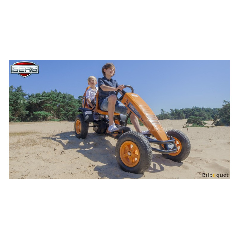 BERG Siège Duo pour Kart à pédales X-Cross Orange pas cher
