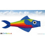 Manche à air poisson rainbow 91cm