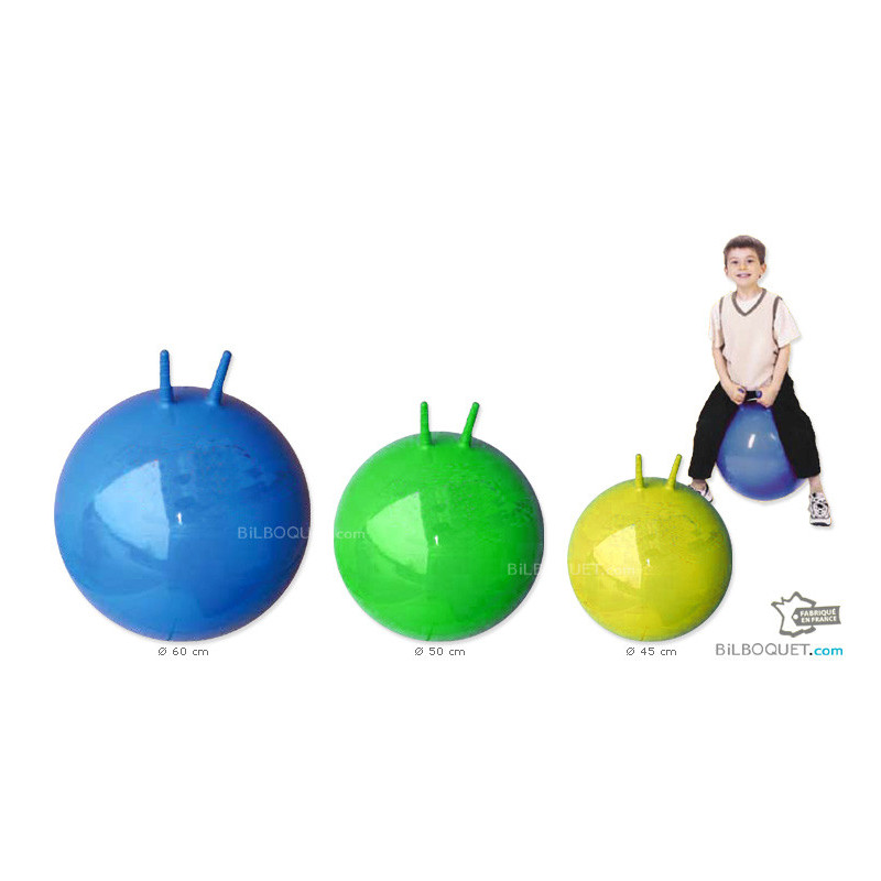 Ballon sauteur enfant - 45 cm bleu