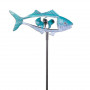 Metall Windmille Blue Fisch