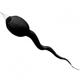 Black tadpole windsock