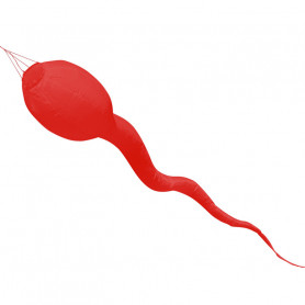 Red tadpole windsock