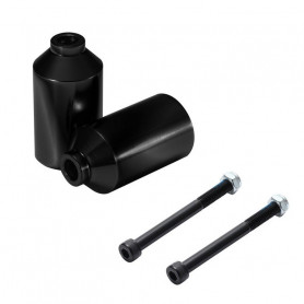 1 paire de Pegs en aluminium Noir - Blunt