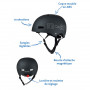 Casque Noir avec Led - taille L