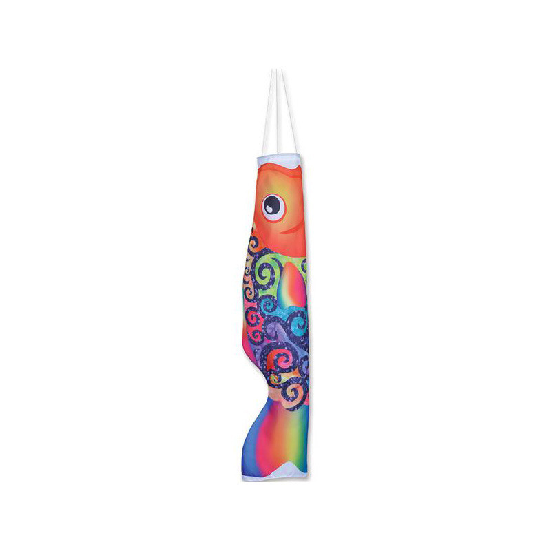 Drapeau Manche à Air Arc-en-Ciel 70 Cm Dazzleex - Résistant à La Décoloration Pour Festivals, Camping Et Caravane