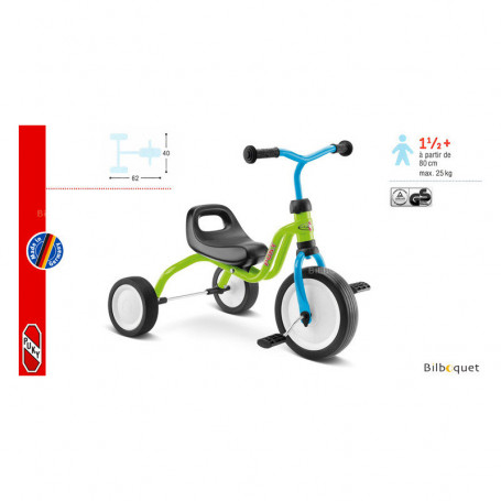 Tricycle Puky Fitsch® - bleu/vert - dès 18 mois