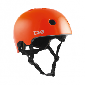 Casque Evolution Solid Color Gloss Orange S/M