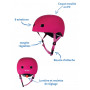 Casque enfant Framboise avec LED