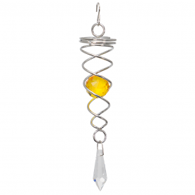 Spirale 16cm - suspension décorative- boule ambre