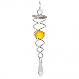 Spirale acier inoxydable Little Crystal Twister Ambre -  Colours In Motion