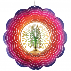 Suspension Acier Inoxydable Rainbow Arbre 3D - Colours In Motion