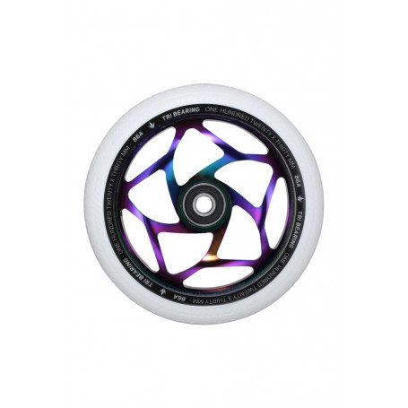 Roue Tri Bearing 120mm Oil Slick/White - Blunt