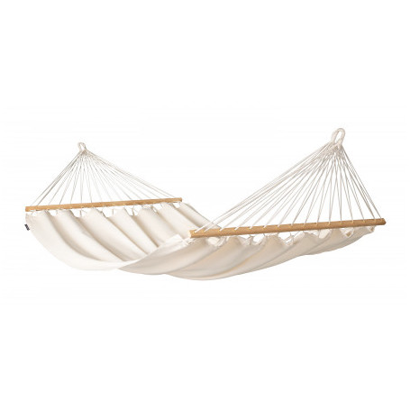 Organic Cotton Double Spreader Bar Hammock - Florencia Latte