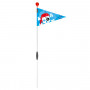 Blue Foldable safety pennant - Pirate head