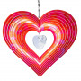 Stainless steel pendant lamp Rainbow Crystal Heart