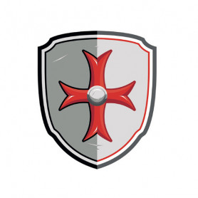 Maltese Cross knight foam shield - Papo