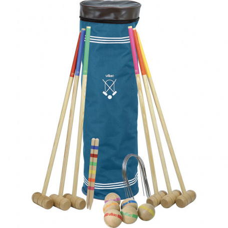 Croquet 6 joueurs - maillet taille ados/adultes